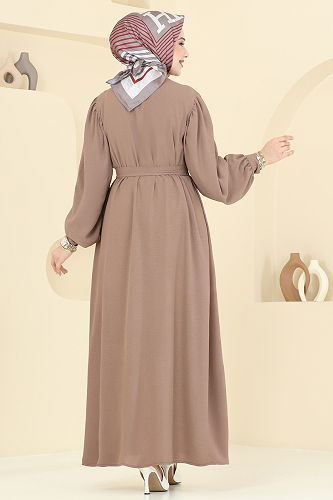 moda selvim Dress 0037BG354 Dark Vision - Thumbnail