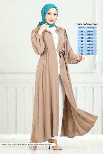 MRV B.G.S. - الفستان بيج غامق 0037BGS895-M