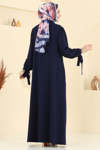 moda selvim الفستان كحلي 0039BG354 - Thumbnail