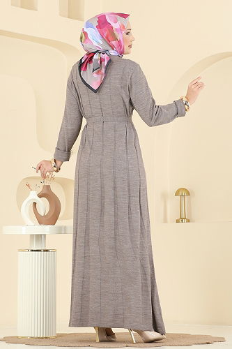 moda selvim Dress 004MT581 Dark Vision - Thumbnail