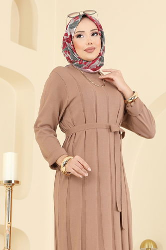 moda selvim Dress 004MT581 Vision - Thumbnail