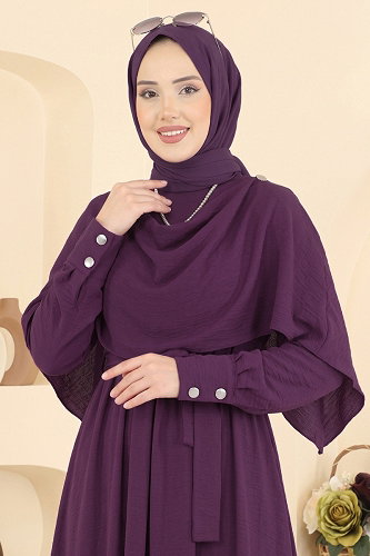 moda selvim الفستان توتي 004ZMRK1203 - Thumbnail