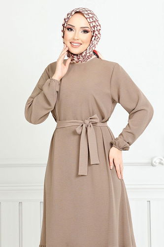 moda selvim Dress 009MR1077-M Vision - Thumbnail