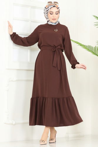 M.R. - Dress 009MR1078 Brown