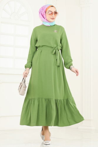 M.R. - Dress 009MR1078 Pistachio Green