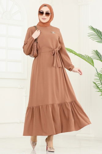 M.R. - Dress 009MR1078 Tan