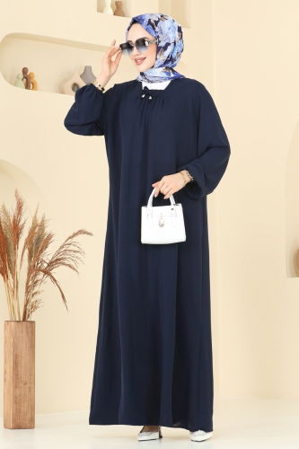 M.R. - Dress 011MR1078 Navy Blue