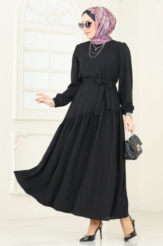 M.R. - Dress 013MR1078 Black