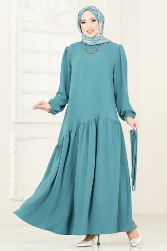 moda selvim Dress 013MR1078 Mint - Thumbnail