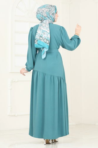 moda selvim Dress 013MR1078 Mint - Thumbnail
