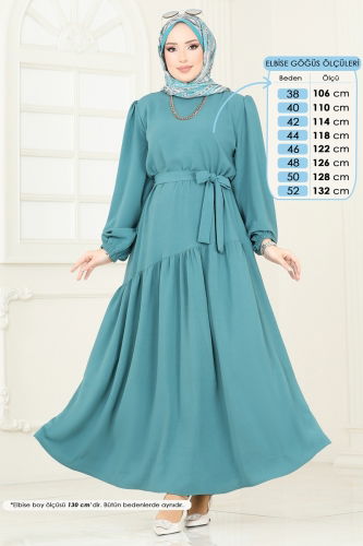 moda selvim Dress 013MR1078 Mint - Thumbnail