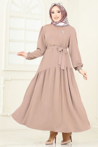 moda selvim Dress 013MR1078 Vision - Thumbnail