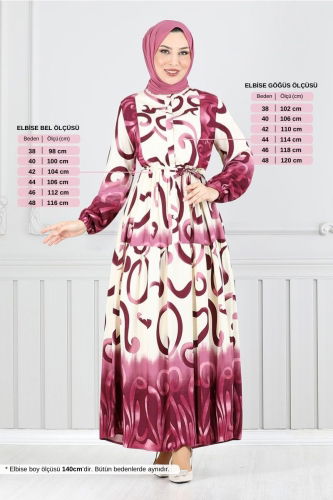 MRV A.S.N. - Dress 0208ASN936-M Dark Rose Dusky