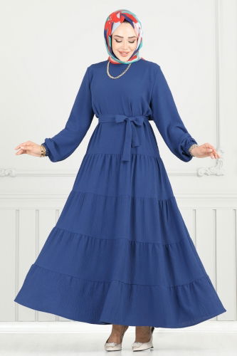 M.R. - Dress 020MR1078 Indigo