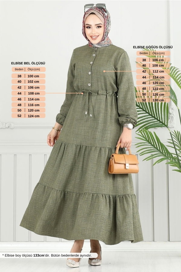 Modaselvim A FEAST OF DEALS Dress 024MR1077-M Khaki