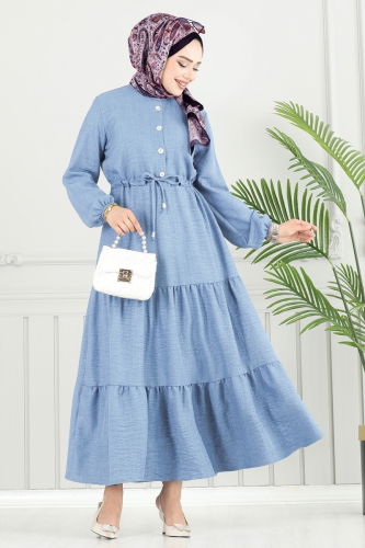 M.R. - Dress 024MR1078 Baby Blue