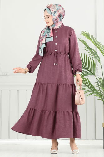 M.R. - Dress 024MR1078 Dark Rose Dusky