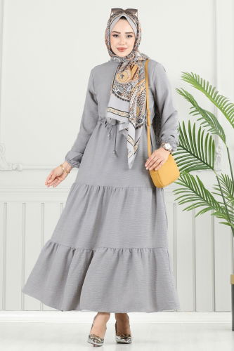 M.R. - Dress 024MR1078 Gray