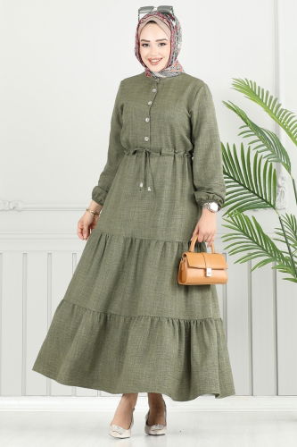 M.R. - Dress 024MR1078 Khaki