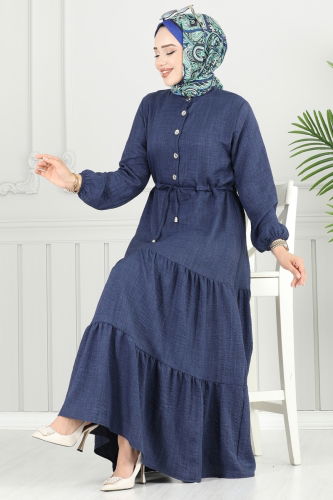 M.R. - Dress 024MR1078 Navy Blue
