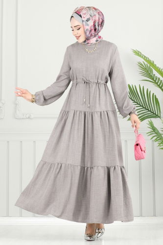 M.R. - Dress 025MR1078 Gray