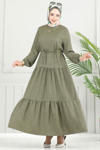 M.R. - Dress 025MR1078 Khaki