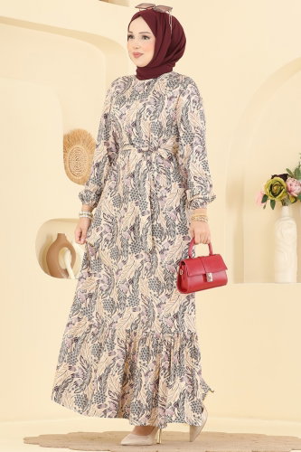 M.R. - Dress 028MR1078 Damson