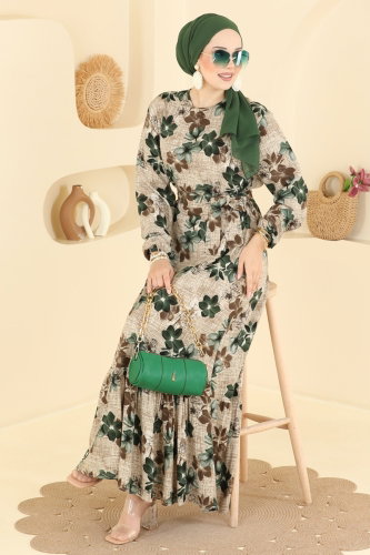 M.R. - Dress 029MR1078 Khaki