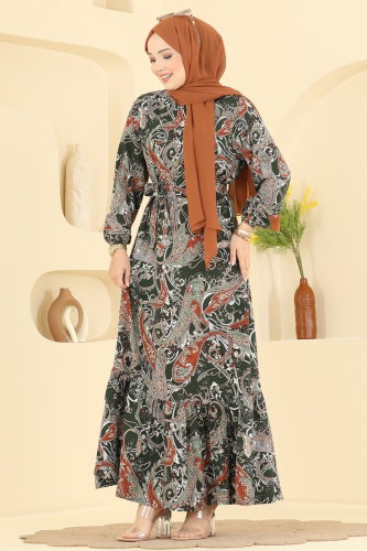 M.R. - Dress 030MR1078 Khaki