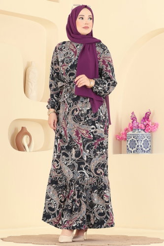 M.R. - Dress 030MR1078 Navy Blue