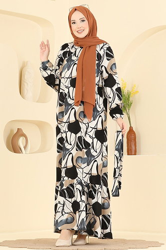 moda selvim Dress 032MR1078 Pattern2 - Thumbnail