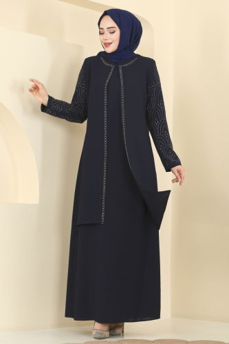 O.R.G. - Dress 0500ORG1169 Navy Blue