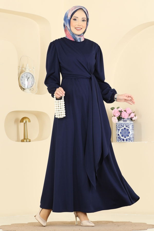 Modaselvim Dress Dress 0848LVA1173 Navy Blue