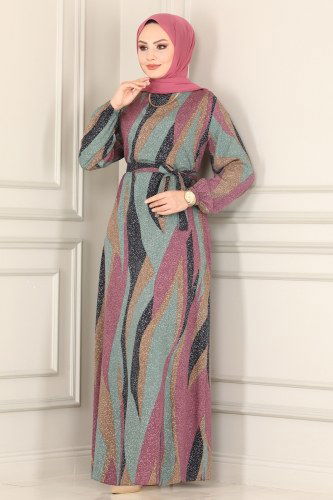 moda selvim 0961UZ662 نمط3 فستان - Thumbnail