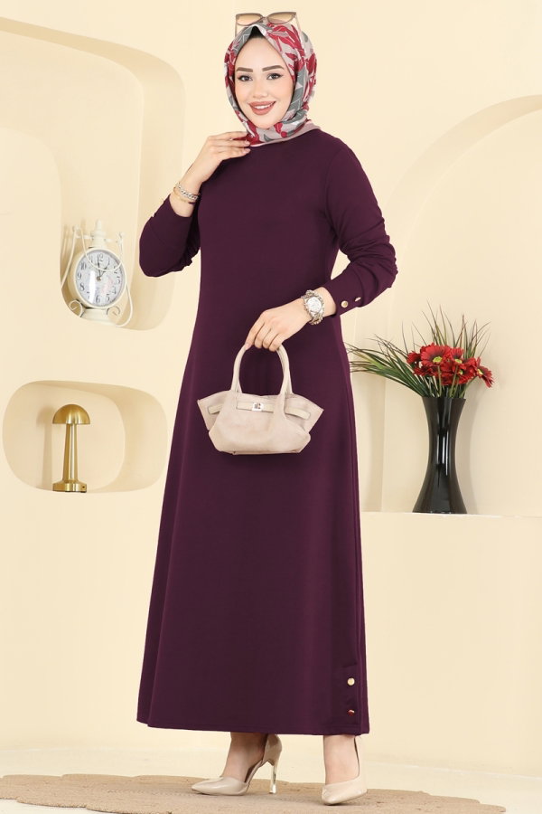 Modaselvim Dress Dress 1009ETT926 Damson