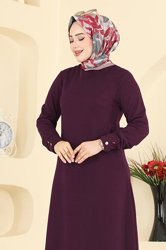 moda selvim الفستان توتي 1009ETT926 - Thumbnail