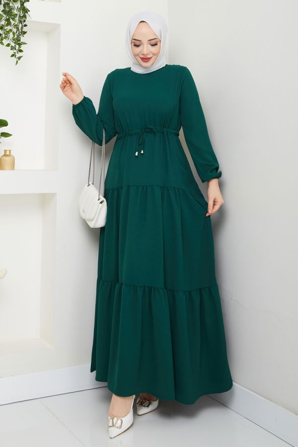 Modaselvim NET 20%+20% DISCOUNT IN THE CARD Dress 103MP806 Emerald