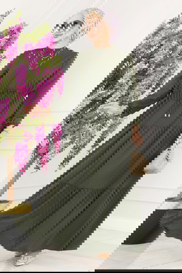 Modaselvim NET 20%+20% DISCOUNT IN THE CARD Dress 103MP806 Khaki