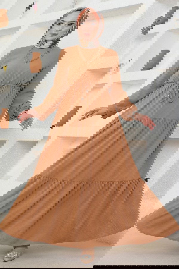 Modaselvim NET 20%+20% DISCOUNT IN THE CARD Dress 103MP806 Latte