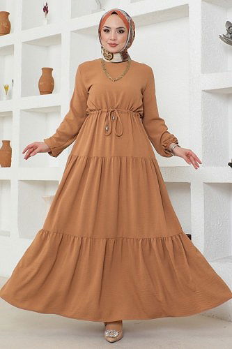 moda selvim الفستان لاتيه 103MP806 - Thumbnail