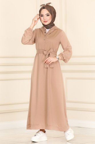 moda selvim 1043MRT754 فيزيون فستان - Thumbnail