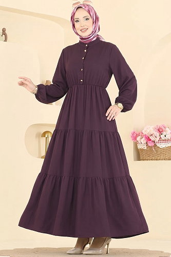 moda selvim الفستان توتي 105NZRK1200 - Thumbnail