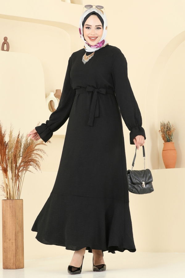 Modaselvim الفساتين الفستان أسود 1061ERK1158