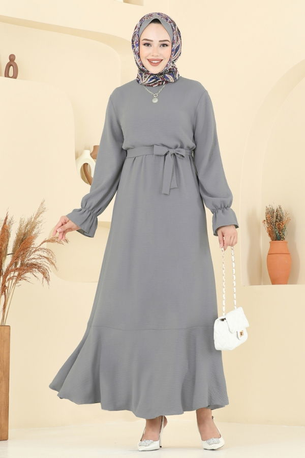 Modaselvim الفساتين الفستان رمادي 1061ERK1158