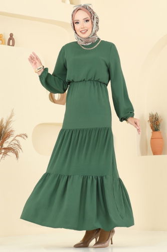 E.R.K. - Dress 1062ERK1158 Mold Green