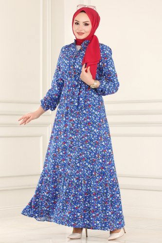 B.G.S. - Dress 1099BG354 Indigo