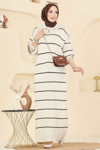 B.R.Z - Dress 11038BRZ597 Ecru