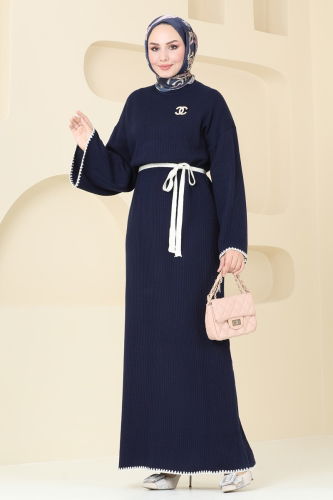 B.R.Z - Dress 11040BRZ597 Navy Blue