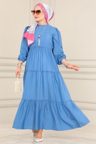 B.G.S. - Dress 1109BG354 Blue