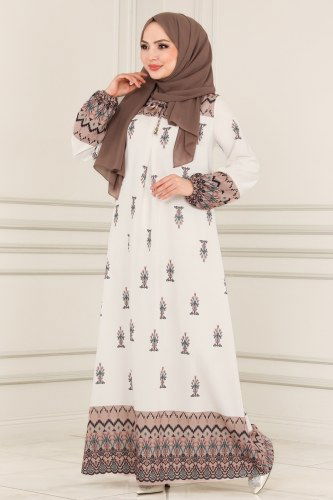 B.G.S. - Dress 1112BG354 Ecru